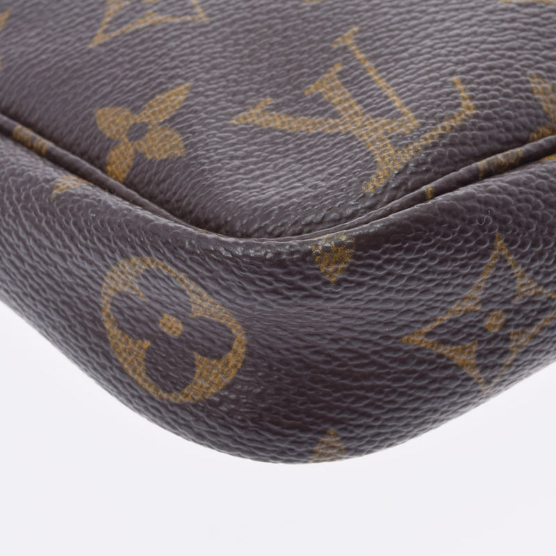 路易威顿路易·维顿（Louis Vuitton）路易威登（Louis Vuitton）会标pochette Accessova旧棕色M51980女士会标帆布配件袋B等级二手Ginzo
