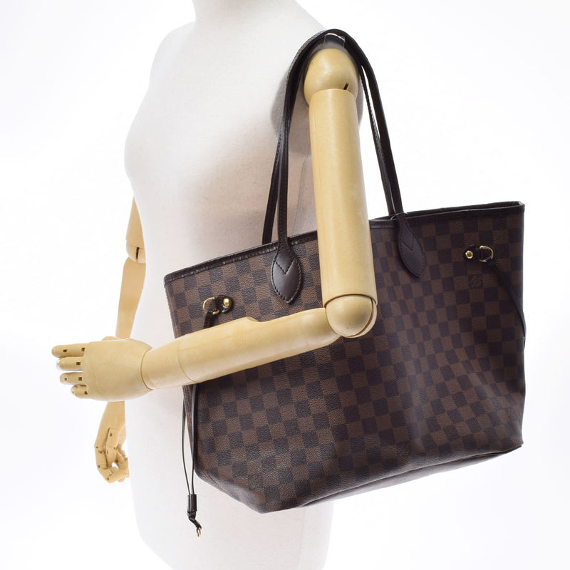 LOUIS VUITTON Louis Vuitton Damier Never Full MM Old Brown N51105 Ladies Dami Canbus Tote Bag B Rank used Ginzo