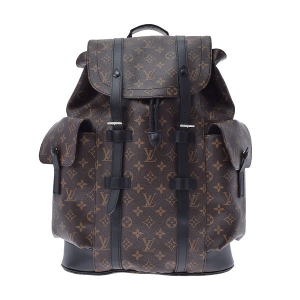 LOUIS VUITTON Louis Vuitton Monogram Makaser Christopher PM Brown M43735 Men's Monogram Makaser Backpack Daypack A Rank used Ginzo