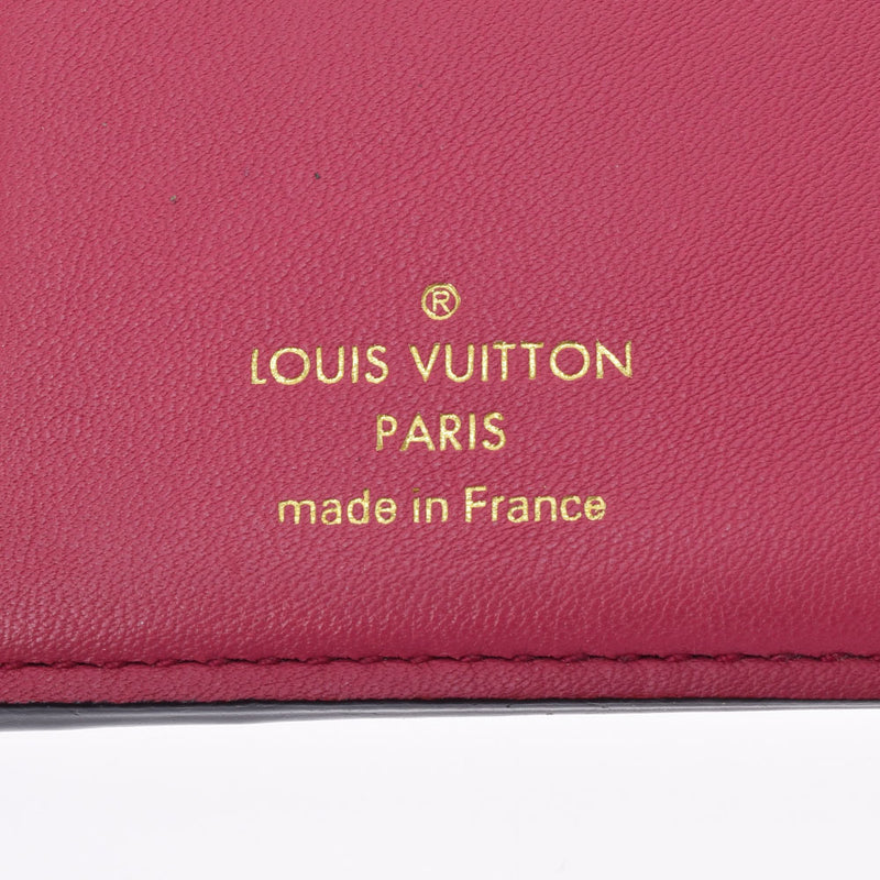 LOUIS VUITTON ルイヴィトン ポルトフォイユ カプシーヌ コンパクト ノワール/ホットピンク ゴールド金具 M62157 レディース レザー 三つ折り財布 Bランク 中古 銀蔵