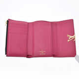 LOUIS VUITTON Louis Vuitton Portofoille Capsine Compact Noir/Hot Pink Gold Bracket M62157 Ladies Leather Milky Wallet B Rank Used Ginzo