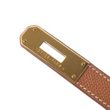 HERMES Hermes Birkin 40 Gold Gold Bracket □ F engraved (around 2002) Unisex Kushbell Handbag AB Rank Used Ginzo