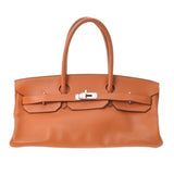 HERMES Hermes Shoulder Birkin Orange Silver Bracket □ I engraved (around 2005) Ladies Toryon Lemance Shoulder Bag B Rank Used Ginzo