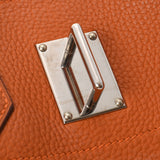 HERMES Hermes Shoulder Birkin Orange Silver Bracket □ I engraved (around 2005) Ladies Toryon Lemance Shoulder Bag B Rank Used Ginzo