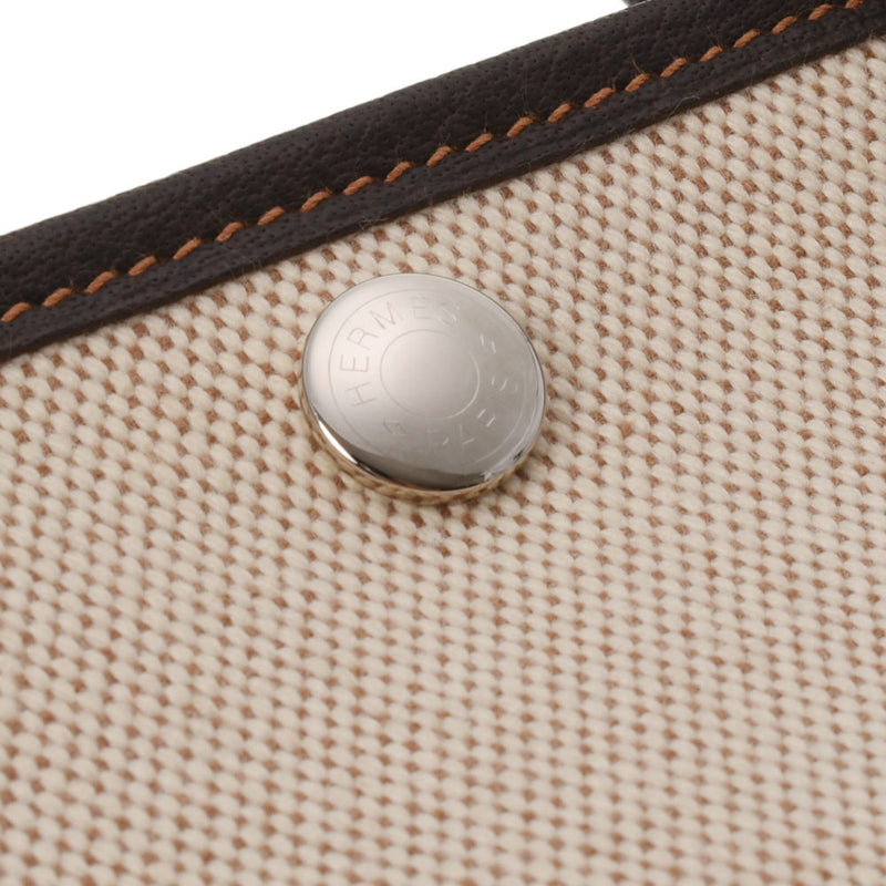 HERMES Hermes Garden Party TPM Maron □ L engraved (around 2008) Ladies canvas handbag A rank used Ginzo