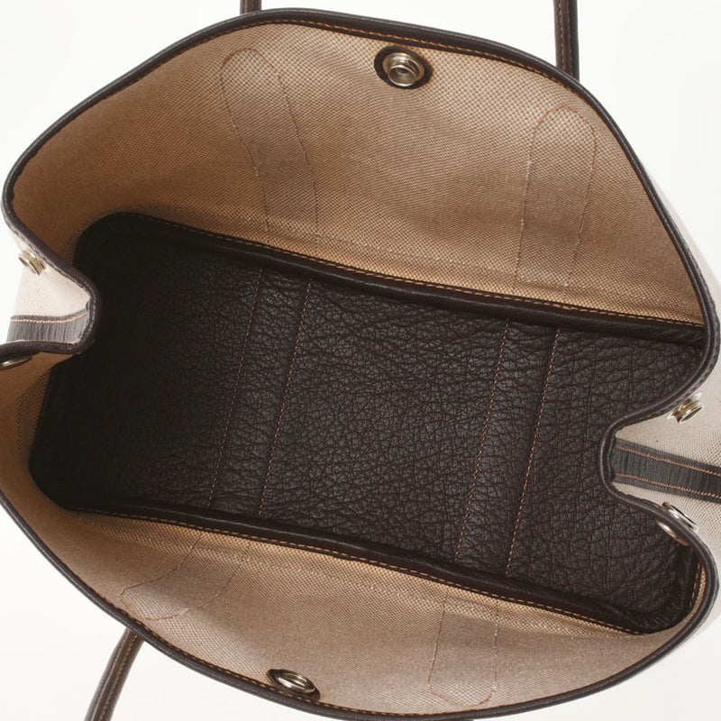HERMES Hermes Garden Party TPM Maron □ L engraved (around 2008) Ladies canvas handbag A rank used Ginzo