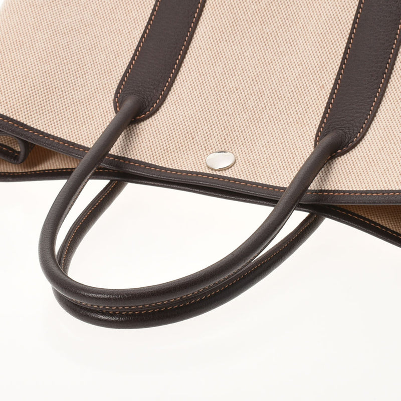 HERMES Hermes Garden Party TPM Maron □ L engraved (around 2008) Ladies canvas handbag A rank used Ginzo