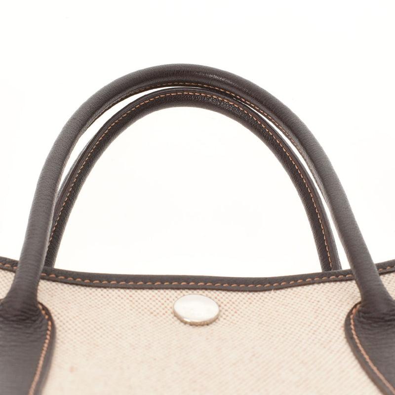 HERMES Hermes Garden Party TPM Maron □ L engraved (around 2008) Ladies canvas handbag A rank used Ginzo