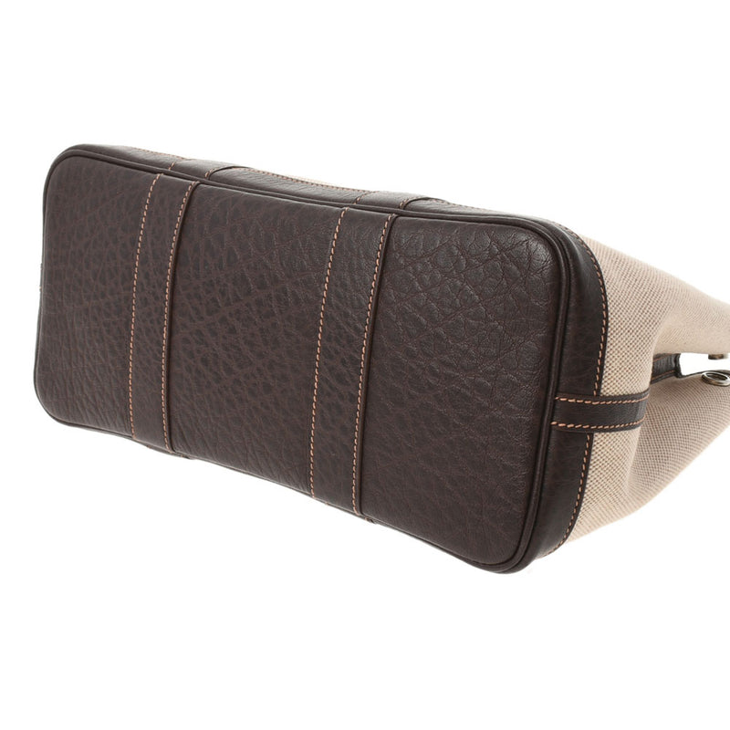 HERMES Hermes Garden Party TPM Maron □ L engraved (around 2008) Ladies canvas handbag A rank used Ginzo