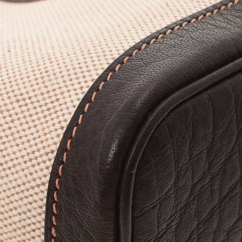 HERMES Hermes Garden Party TPM Maron □ L engraved (around 2008) Ladies canvas handbag A rank used Ginzo