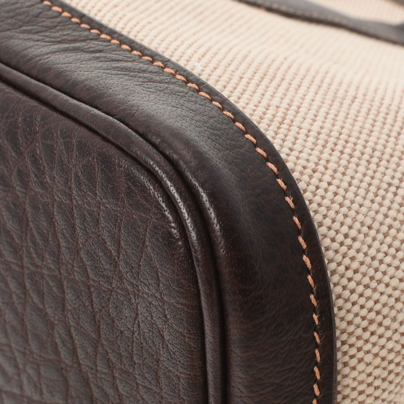 HERMES Hermes Garden Party TPM Maron □ L engraved (around 2008) Ladies canvas handbag A rank used Ginzo