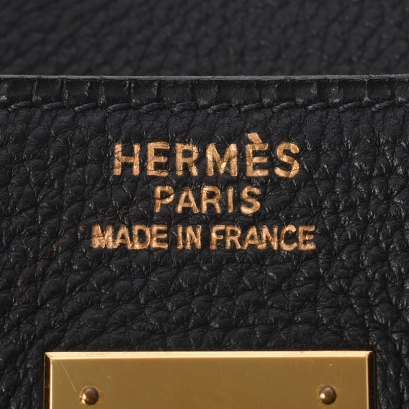 HERMES エルメス バーキン 40 ブルーロイ ゴールド金具 □D刻印(2000年頃) ユニセックス トリヨンクレマンス ハンドバッグ ABランク 中古 銀蔵