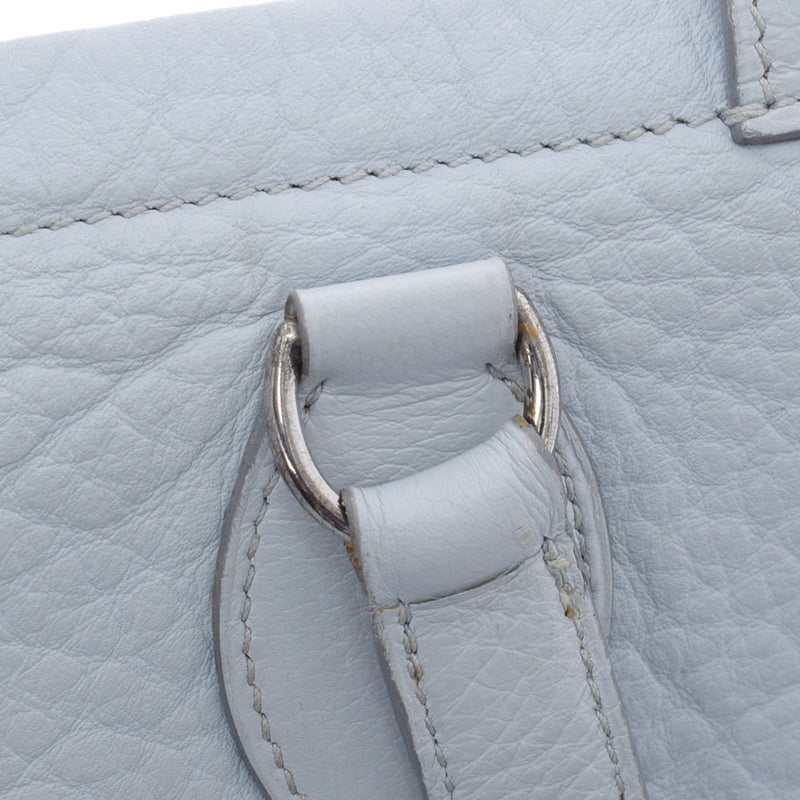 HERMES Hermes Victoria hippo 35 Blue Pale □ E engraved (around 2001) Ladies Toryon Lemance Shoulder Bag AB Rank Used Ginzo