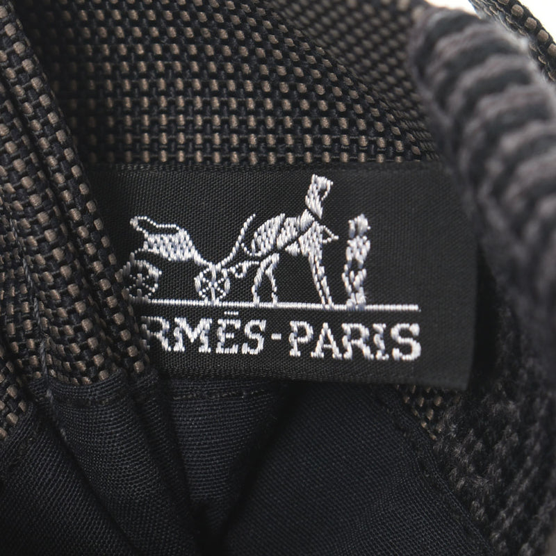 HERMES エルメス エールライン ポシェット グレー ユニセックス キャンバス ショルダーバッグ Aランク 中古 銀蔵