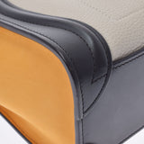 CELINE Celine Ragage Nano Shopper Tricolor 2WAY Black/Beige/Yellow Ladies Leather Handbag AB Rank Used Ginzo