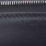 HERMES Hermes Manhattanduo Black Silver Bracket Y engraved (around 2020) Unisex Togo/Evercolor Clutch Bag AB Rank Used Ginzo