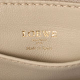 Loewe Loewe Amazonamini 2way Bag Beige/Tea Gold Bracket Ladies小牛手提包B等级用Ginzo