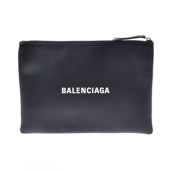 Balenciaga clip m yellow / white 485110 Mens calf clutch bag