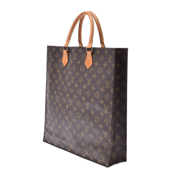 LOUIS VUITTON ルイヴィトン モノグラム サックプラ ブラウン M51140 レディース モノグラムキャンバス トートバッグ Bランク 中古 銀蔵