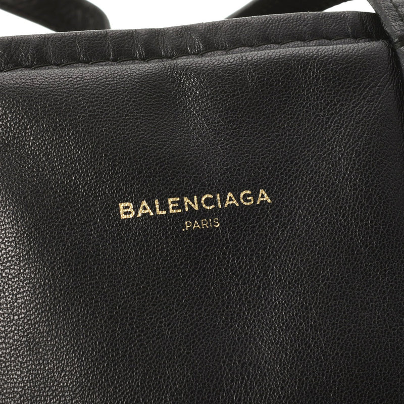 Balenciaga Balenciaga Bazaar购物者黑色443097男女CALF手提袋B等级用Ginzo