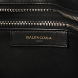 Balenciaga Balenciaga Bazaar购物者黑色443097男女CALF手提袋B等级用Ginzo