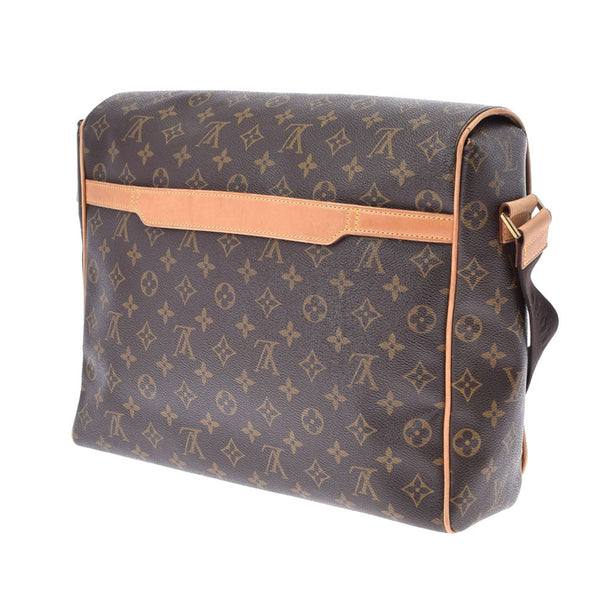 LOUIS VUITTON Louis Vuitton Monogram Abez Brown M45257 Men's Monogram Canvas Shoulder Bag B Rank Used Ginzo