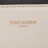 SAINT LAURENT サンローラン ダッフル 2WAY 黒/白 レディース カーフ ハンドバッグ Bランク 中古 銀蔵