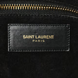 SAINT LAURENT サンローラン ダッフル 2WAY 黒/白 レディース カーフ ハンドバッグ Bランク 中古 銀蔵