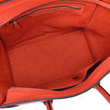 CELINE Celine Luggage Mini Shopper Orange Ladies Calf Handbag AB Rank Used Ginzo