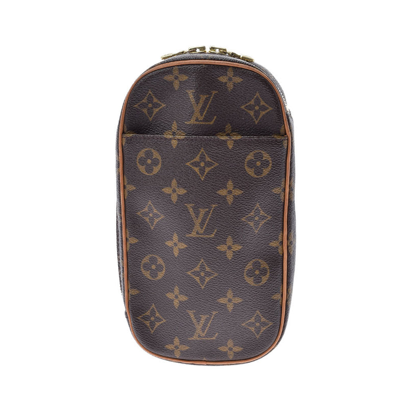 路易威顿路易·维顿（Louis Vuitton）路易威顿（Louis Vuitton）会标pochette ganjet ganjut brown M51870女用式会标帆布帆布ab ab rank rank二手ginzo