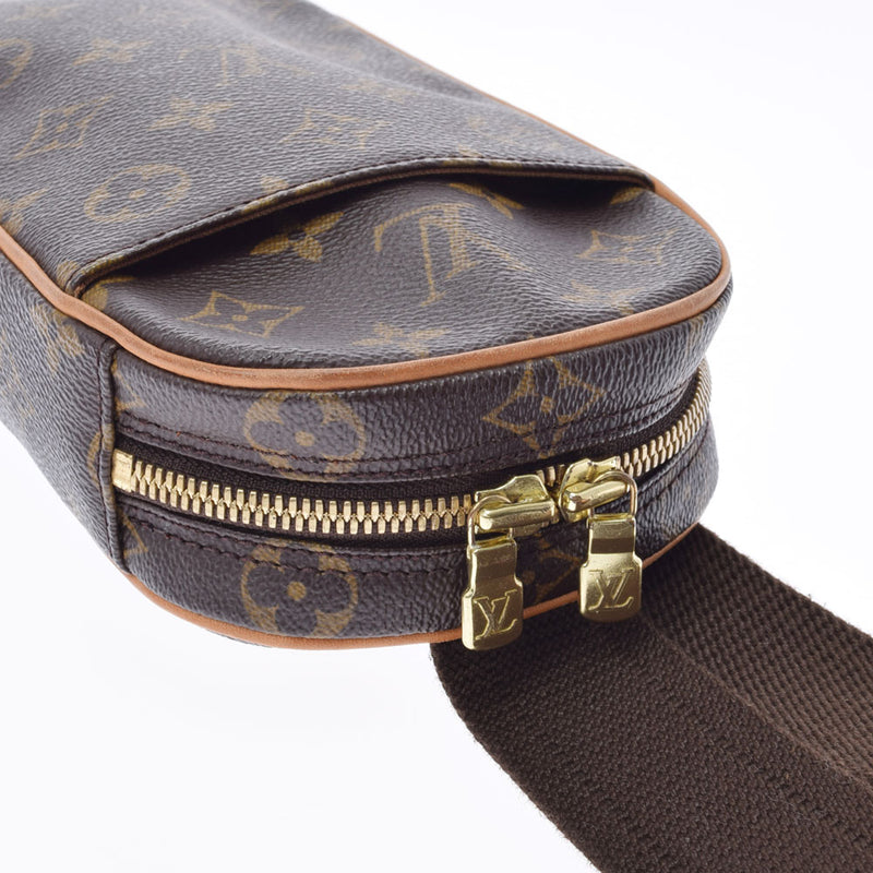 路易威顿路易·维顿（Louis Vuitton）路易威顿（Louis Vuitton）会标pochette ganjet ganjut brown M51870女用式会标帆布帆布ab ab rank rank二手ginzo