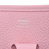 HERMES Hermes Evrin 3 PM Rose Sakura Silver metal T -engraved (around 2015) Ladies Toryon Lemance Shoulder Bag AB Rank Used Ginzo