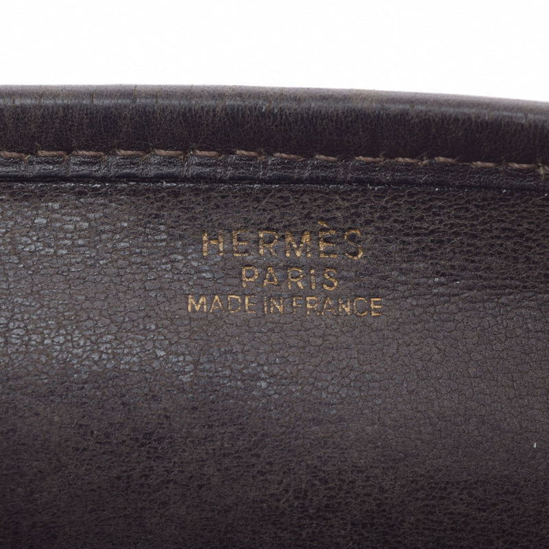 HERMES Hermes Ebulin Evrin PM Tea Gold Bracket □ H -engraved (around 2004) Unisex Vibrato Shoulder Bag B Rank Used Ginzo