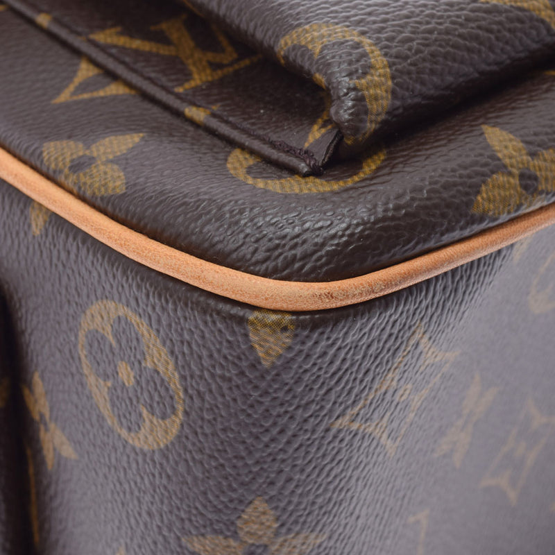 路易威顿路易斯·威登（Louis Vuitton）会标多库列克（Multox）brown M51162女士会标帆布手提包AB级使用Ginzo