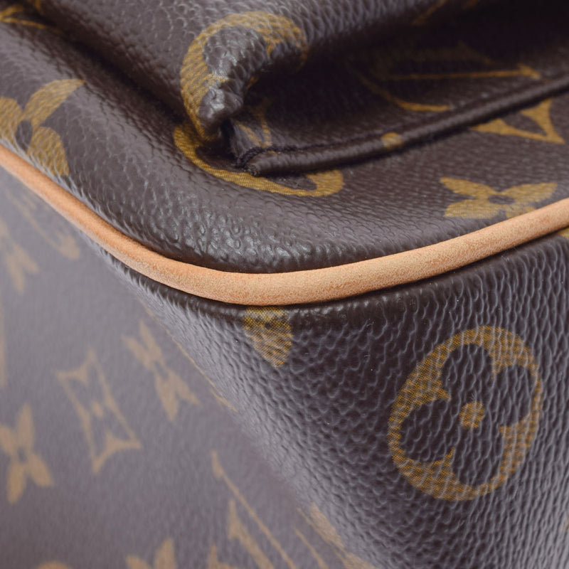 路易威顿路易斯·威登（Louis Vuitton）会标多库列克（Multox）brown M51162女士会标帆布手提包AB级使用Ginzo