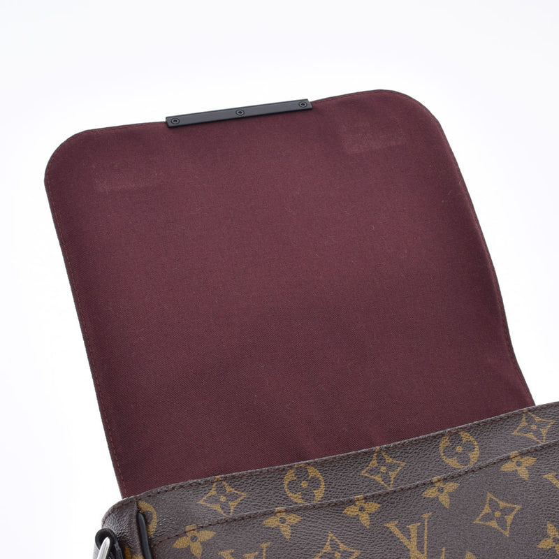 LOUIS VUITTON Louis Vuitton Monogram Makaser District PM Brown M40935 Men's Monogram Canvas Shoulder Bag A Rank used Ginzo