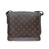 LOUIS VUITTON Louis Vuitton Monogram Makaser District PM Brown M40935 Men's Monogram Canvas Shoulder Bag A Rank used Ginzo