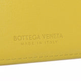 BOTTEGAVENETA Bottega Veneta Intrecchart Yellow Unisex Calf Bi -fold Wallet AB Rank Used Ginzo