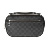 LOUIS VUITTON ルイヴィトン ダミエ グラフィット アンブレール 黒/グレー N41289 メンズ ダミエグラフィットキャンバス ボディバッグ ABランク 中古 銀蔵