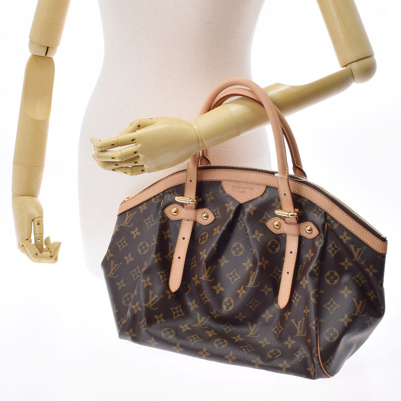 LOUIS VUITTON Louis Vuitton Monogram Tivoli GM Brown M40144 Ladies Monogram Canvas Handbag A Rank used Ginzo