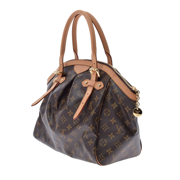 LOUIS VUITTON ルイヴィトン モノグラム ティヴォリ GM ブラウン M40144 レディース モノグラムキャンバス ハンドバッグ Aランク 中古 銀蔵