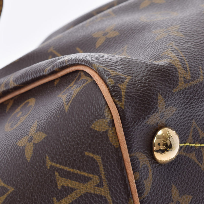 LOUIS VUITTON ルイヴィトン モノグラム ティヴォリ GM ブラウン M40144 レディース モノグラムキャンバス ハンドバッグ Aランク 中古 銀蔵