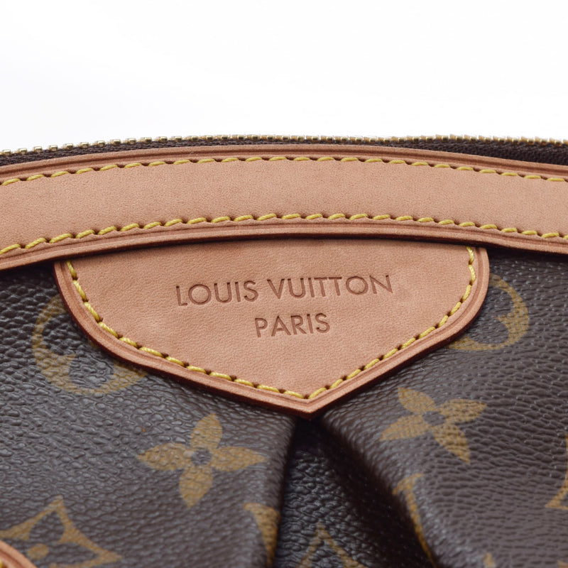 LOUIS VUITTON ルイヴィトン モノグラム ティヴォリ GM ブラウン M40144 レディース モノグラムキャンバス ハンドバッグ Aランク 中古 銀蔵