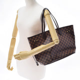 LOUIS VUITTON Louis Vuitton Damier Never Full MM Old Brown N51105 Ladies Dami Canbus Tote Bag B Rank used Ginzo