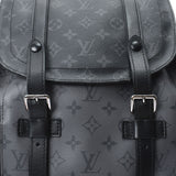 LOUIS VUITTON Louis Vuitton Monogram Eclipse Christopher PM Black/Gray M45419 Men's Monogram Canvas backpack Daypack AB Rank Used Ginzo