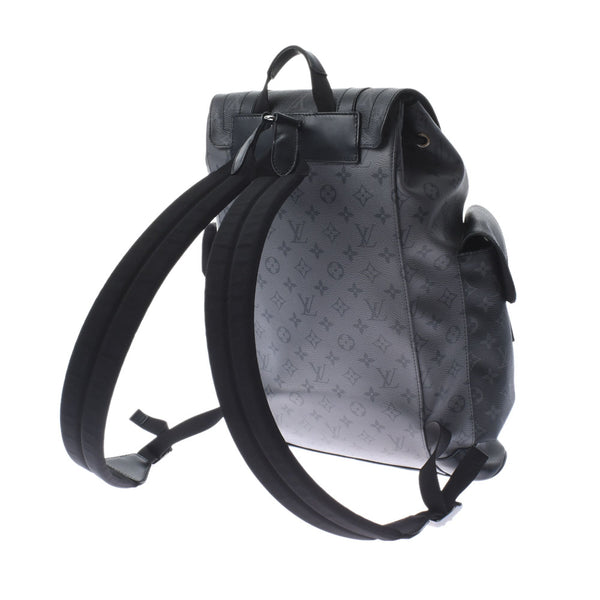 LOUIS VUITTON Louis Vuitton Monogram Eclipse Christopher PM Black/Gray M45419 Men's Monogram Canvas backpack Daypack AB Rank Used Ginzo