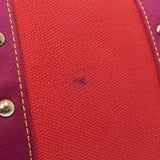 LOUIS VUITTON Louis Vuitton Antiga Caba PM Red M40037 Ladies Cotton Canvas Handbag B Rank used Ginzo