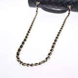 CHANEL Chanel Matrasse 2WAY Chain Shoulder Black Gold Bracket Ladies Ram Skin Shoulder Bag A Rank used Ginzo