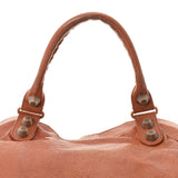 BALENCIAGA Balenciaga Giant City 2way Bag Orange Pink Gold Bracket Ladies Lambskin Handbag B Rank used Ginzo