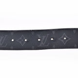 LOUIS VUITTON Louis Vuitton Monogram Eclipse Sunture 40mm Size 80cm Black Silver Bracket M9043W Men's Monogram Canvas Belt B Rank Used Ginzo